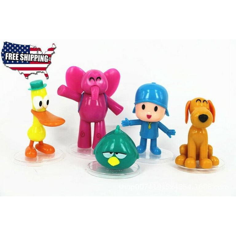 Poko Poko Land ノベルティグッズ 5pc Set Pocoyo Zinkia Elly Pato Loula Sleepy Bird Action