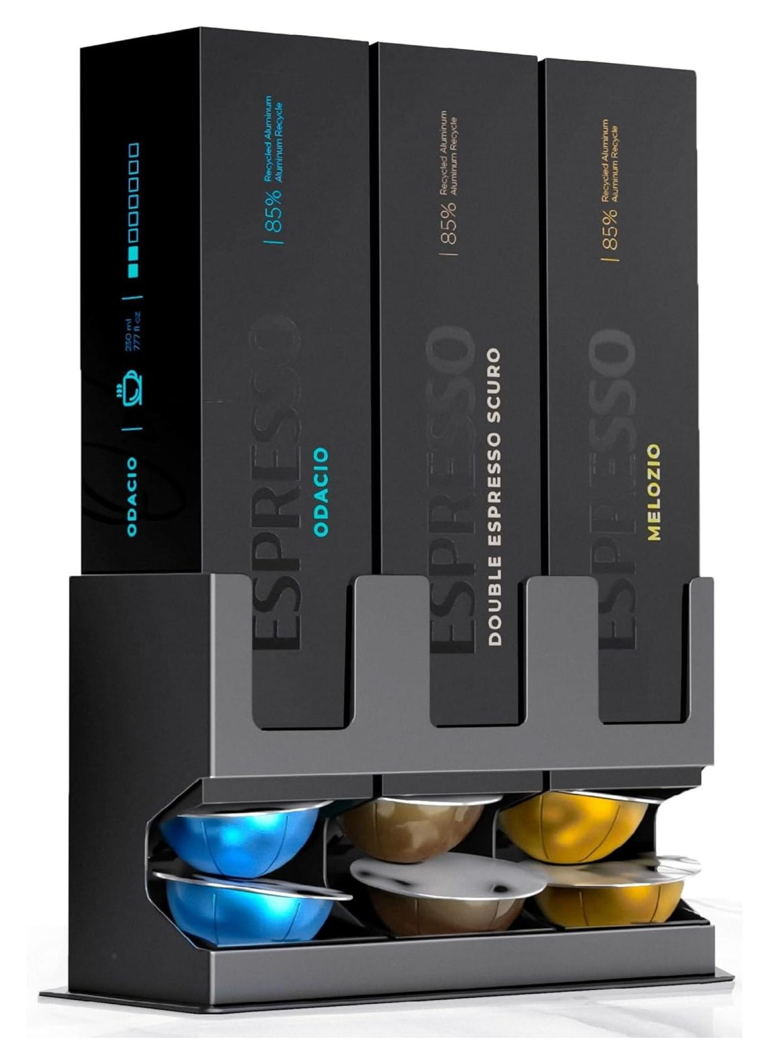 Steel Freestanding Vertuo Pod Dispenser with Non-Slip Base