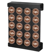 Pod Holder, Wall-Mounted Coffee Pod Organizer, Self-Adhesive or Drilling Coffee Pod Holder for K-Cups, 20 Pods Capacity, Desktop Storage Organizer, Ideal for Kitchen and Living Room