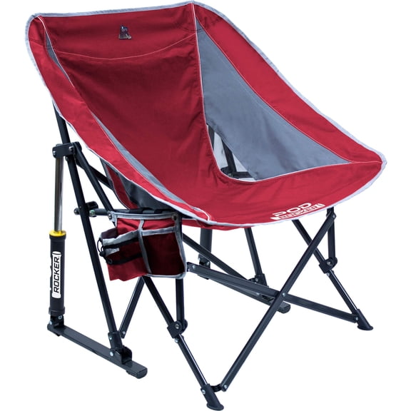 Pod Rocker Sling-style Rocking Chair With Beverage Holder & Phone Pocket