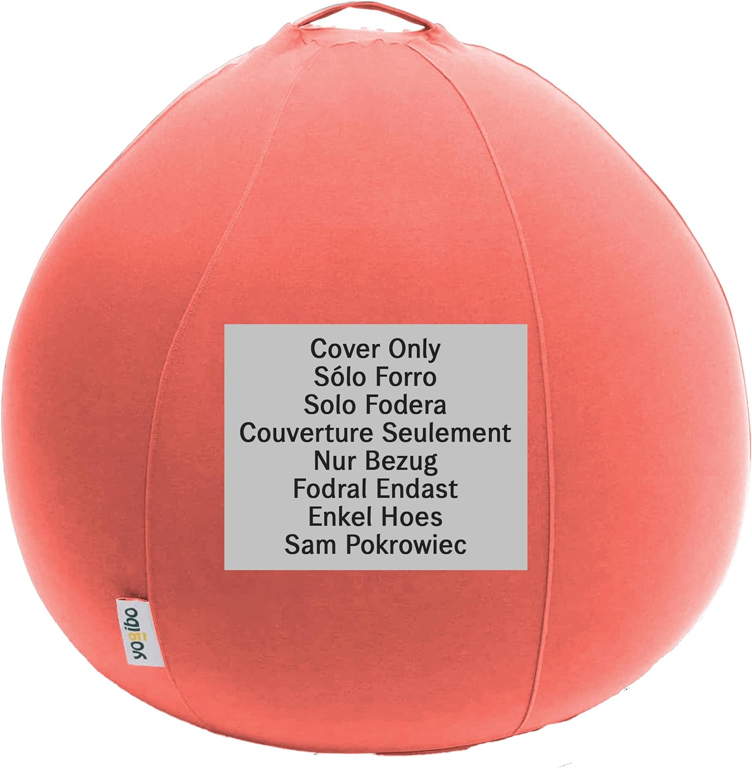 Pod X Bean Bag Replacement Cover, Removable, Washable, Coral