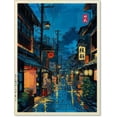 thumbnail image 1 of Podafu Japanese Tokyo Tea House Wall Art Poster - 12x16in Unframed Canvas Print for Bedroom Decor, 1 of 6