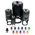 thumbnail image 1 of Podcast Broadcast Microphone Self-Inking Rubber Stamp Ink Stamper - UV Ink - Mini 1/2 Inch, 1 of 7