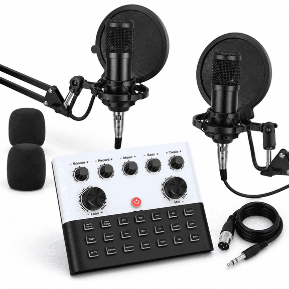 Podcast Bundle For 2 F993 All-in-one Audio Mixer