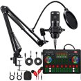 thumbnail image 1 of Podcast Equipment Bundle, Condenser Microphone Bundle with M300 Voice Changer, Podcast Microphone Recording Studio Package for Podcasting Live Streaming Singing, 1 of 6