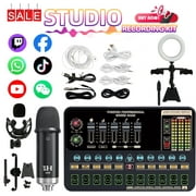 Podcast Equipment Bundle, Recording Studio Package Perfect for Recording, Broadcasting, Live Streaming, V10XPRO Voice Changer with Pro BM-800 Microphone