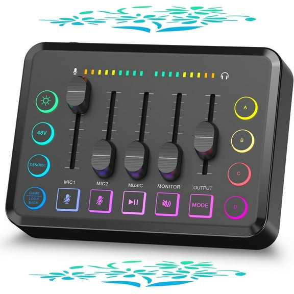 Podcast Equipment Bundle, Recording Studio Package Perfect for Recording, Broadcasting, Live Streaming, F9 Voice Changer