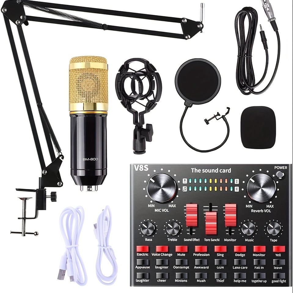 [Podcast Equipment Set] BM800 Condenser Microphone, Podcast Equipment ...