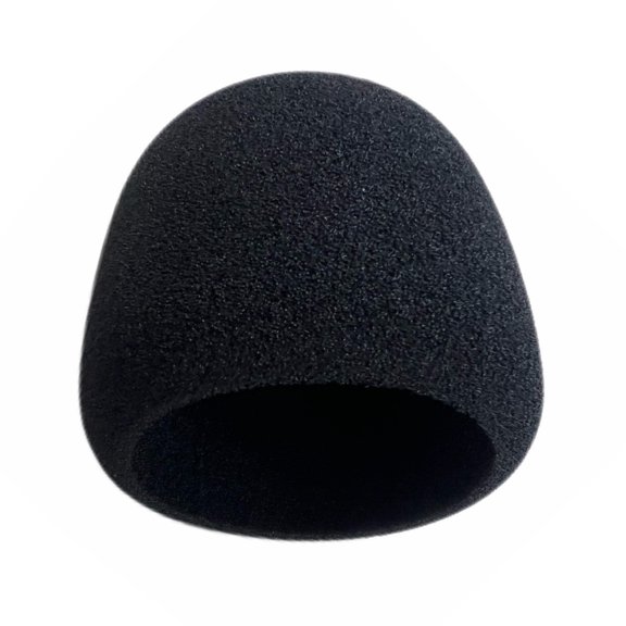 Podcast Mic Foam Cover Black Soft Windscreen Sleeve for Breath Wind Reduction Streaming Voice Use Online Lessons