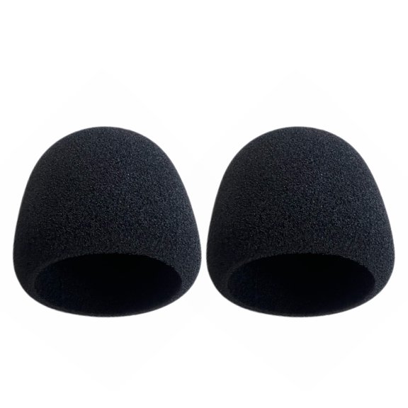 Podcast Mic Foam Cover Black Soft Windscreen Sleeve for Breath Wind Reduction Streaming Voice Use Online Lessons