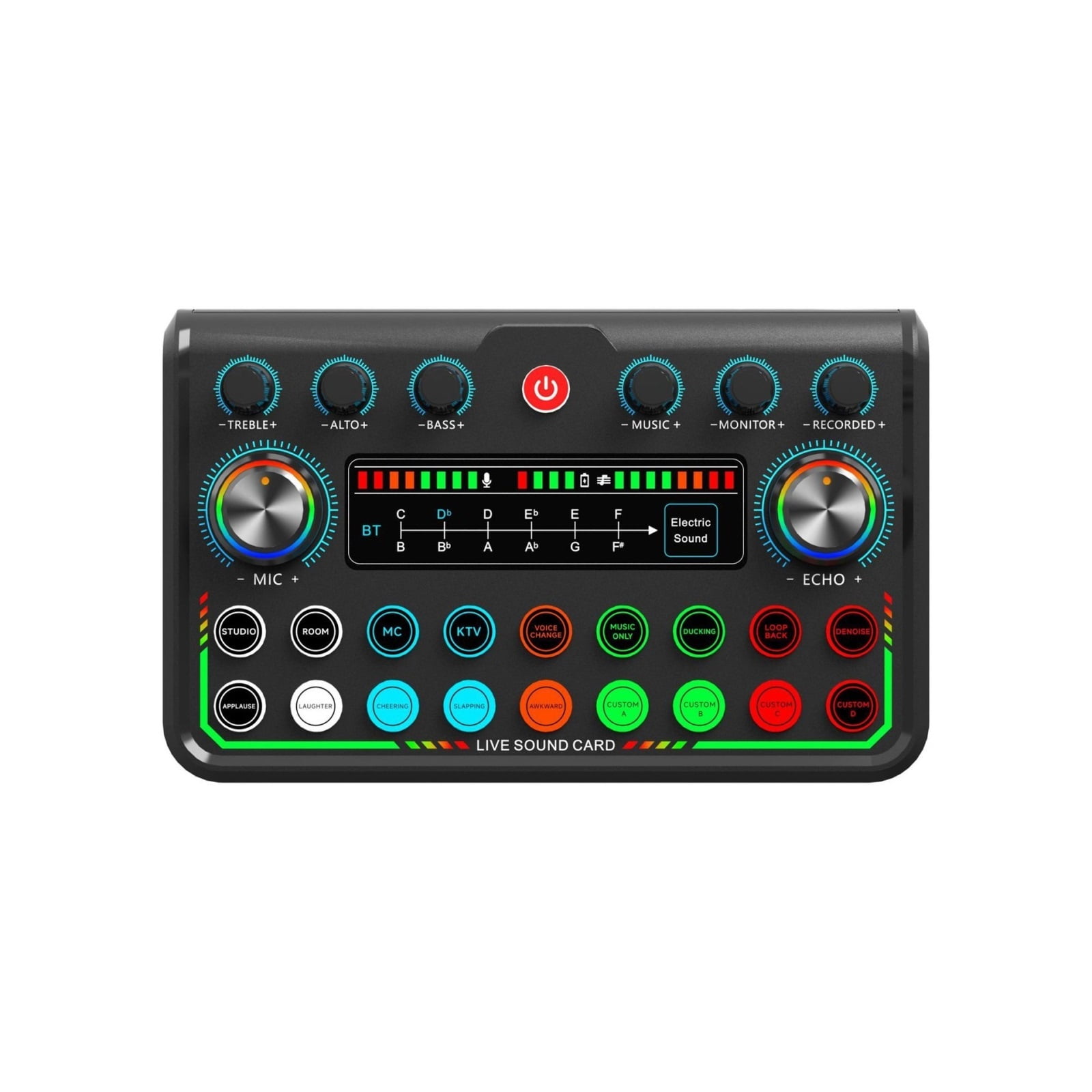 Podcasting Equipment with Interface and Studio Condenser Microphone, Play Live Sound