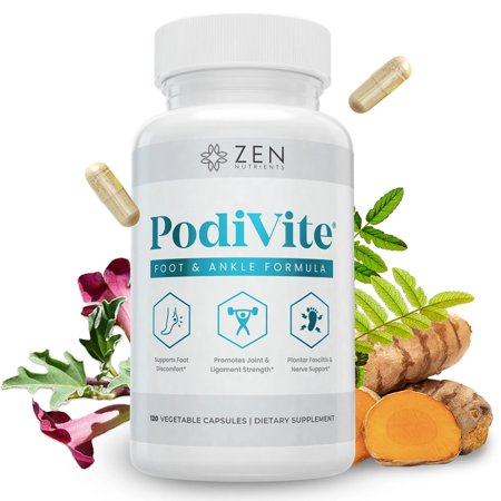 PodiVite® Plantar Fasciitis, Ankle & Foot Injuries, Neuropathy Support Supplement