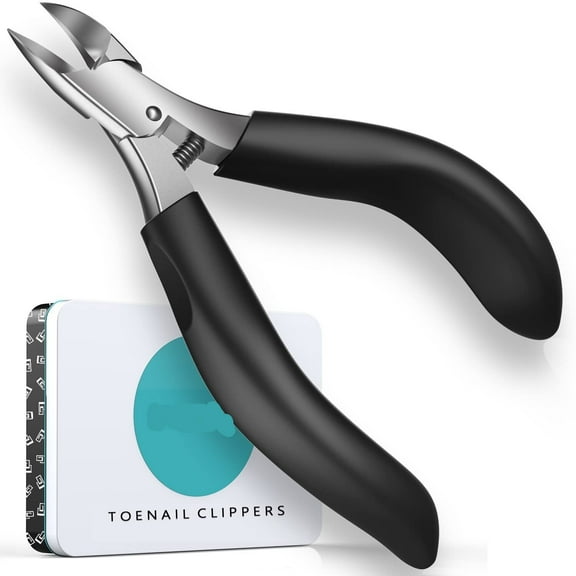 Podiatrist Toenail Clippers for Thick Nails & Ingrown Nails,Professional Toenail Cutters Heavy Duty Stainless Steel Pedicure Tool with Wide Jaw&Easy-Grip Handle,Ideal for Seniors,Diabetics,Men