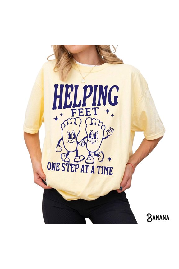 Podiatry Unisex T-Shirt, Podiatrist Nurse , Ous Retro Shirt, One Step At A Time Tee, Office Team Crew Top TSHIRT All Size S-5XL