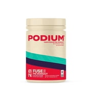 Podium Nutrition, Fuse 2025 Pre Workout Powder, Blue Razz Slushie, 25 Servings, Beta Alanine and Caffeine for Energy, Gluten Free, Soy Free, Dairy Free