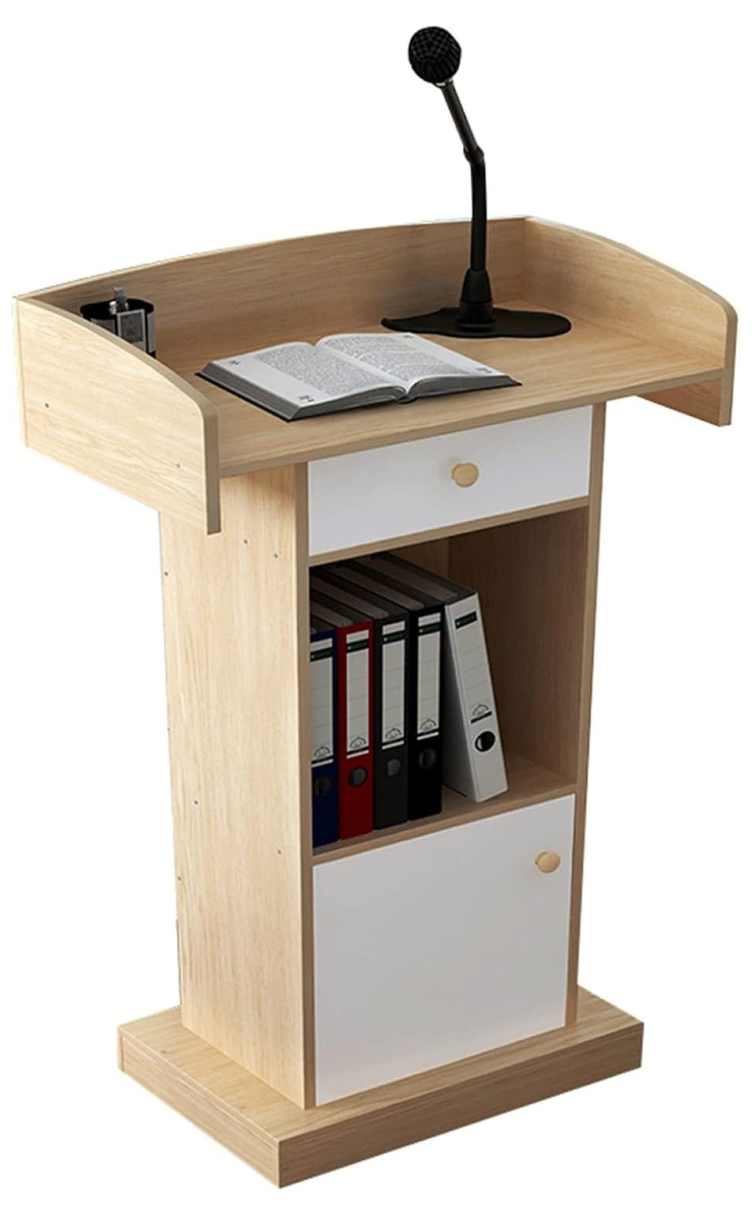 Podium Heavy Duty Lectern Stand Podium, Large Storage Area Speaking ...