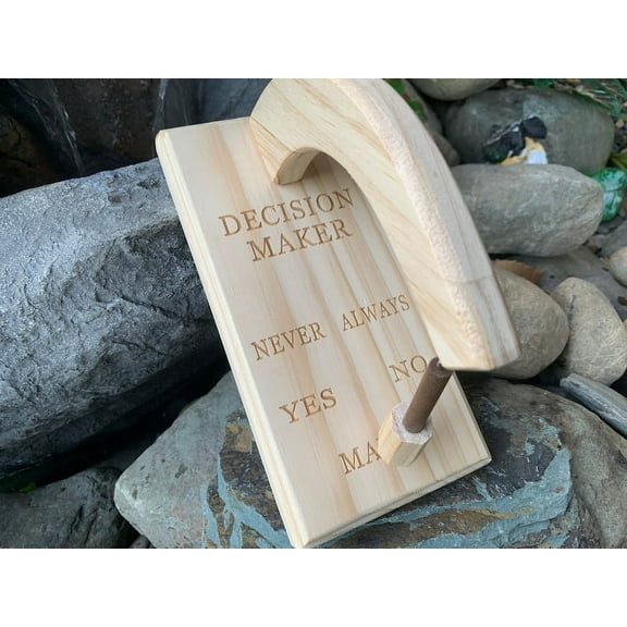 Podn 1pc Handcrafted Wooden Pendulum Decision Maker, Oscillating Magnetic Pendulum Handcrafted
