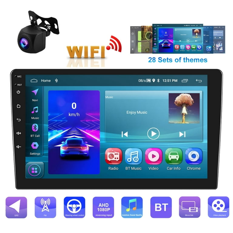 Podofo 2+32G 9 Car Stereo with Carplay Android Auto Mirror Link