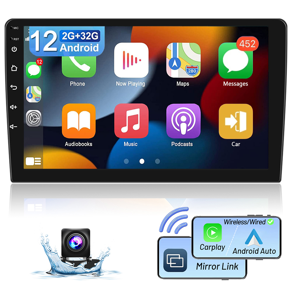 Pioneer DMH160BT Car Play/Android Auto Digital Media Receiver with 6.8
