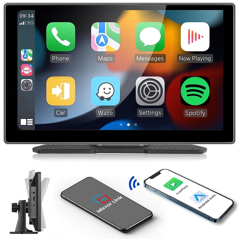 （t）新品ポータブルApple CarPlay u0026 カーディスプレイスクリーン Antika Wireless Carplay Screen for Car 7inch Portable Apple Carplay \u0026  Android Auto - Worth It?