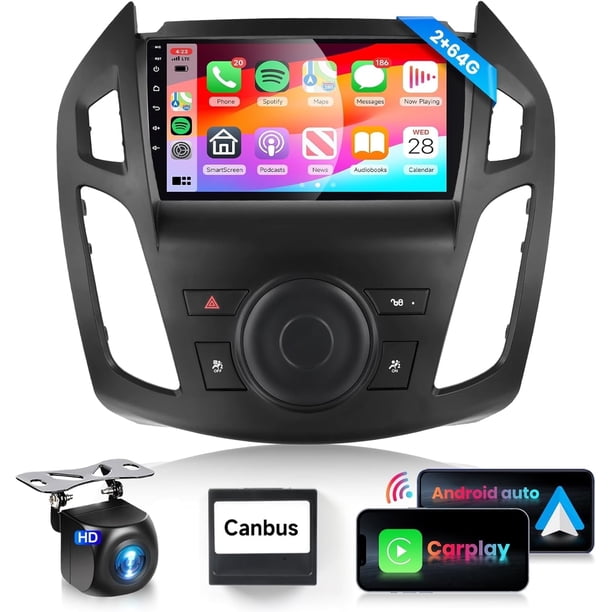 Autoradio Android 9 Quad Core Avec GPS Et CarPlay Pour Ford Transit 2014-2018 - Neuf