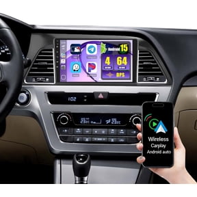 Podofo 4G+64G Android 9 Touchscreen Car Stereo Radio for Hyundai Sonata 2015-2017 Wireless Apple CarPlay Android Auto, GPS/Bluetooth+ Rear Camera