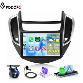 Podofo 4G+64G Car Stereo Radio for Chevrolet Chevy Trax 2014-2016 , Android 9'' Touchscreen Wireless Carplay&Android Auto /GPS+Backup Camera