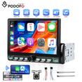 thumbnail image 1 of Podofo 7’’ Single Din Car Stereo Radio with wireless CarPlay/Android Auto,Mirror Link, Backup Camera, 1 of 14