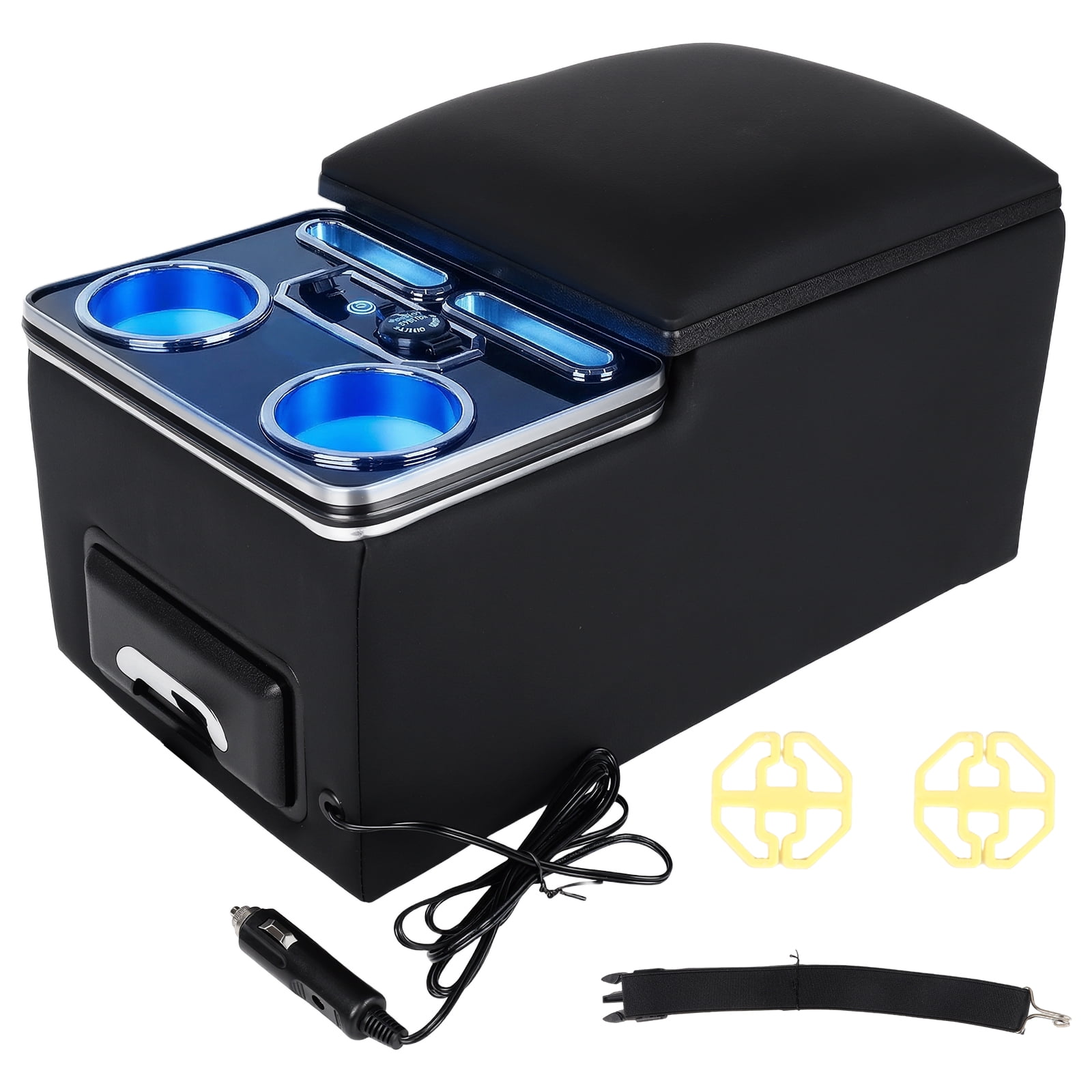 Podofo Center armrest storage box with seven-color ambient lighting ...