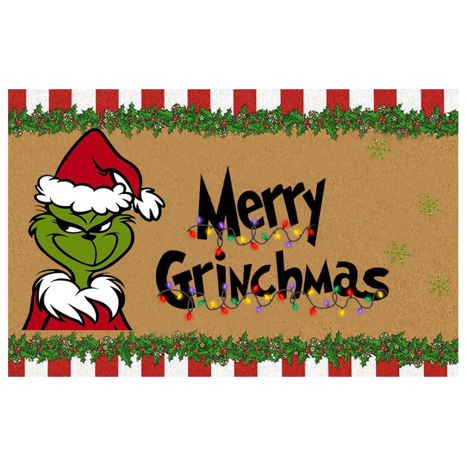 Podplug Christmas Grinch Decorations Christmas Door Mat Outdoor