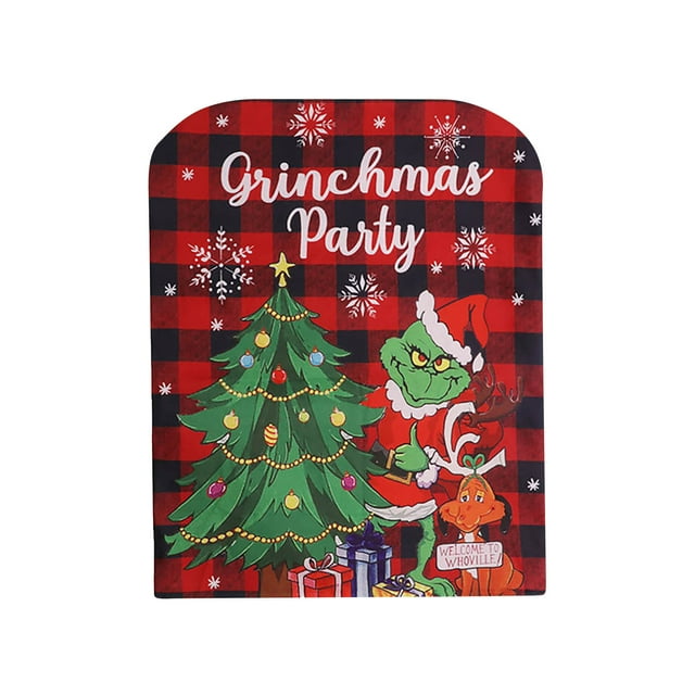Podplug the Grinch Christmas Decorations, Christmas Chair Covers Decor