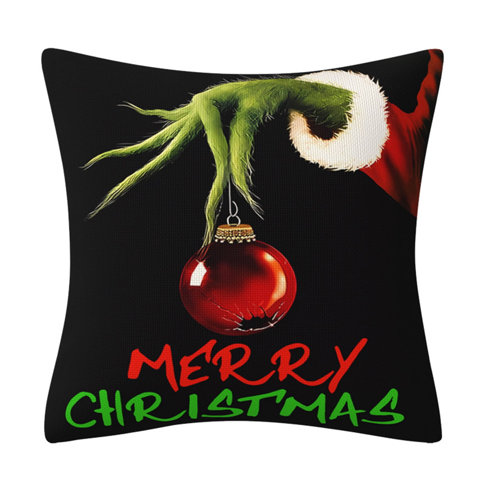 Podplug the Grinch Christmas Decorations, Christmas Pillow Covers 18x18 Inch Pillow Case