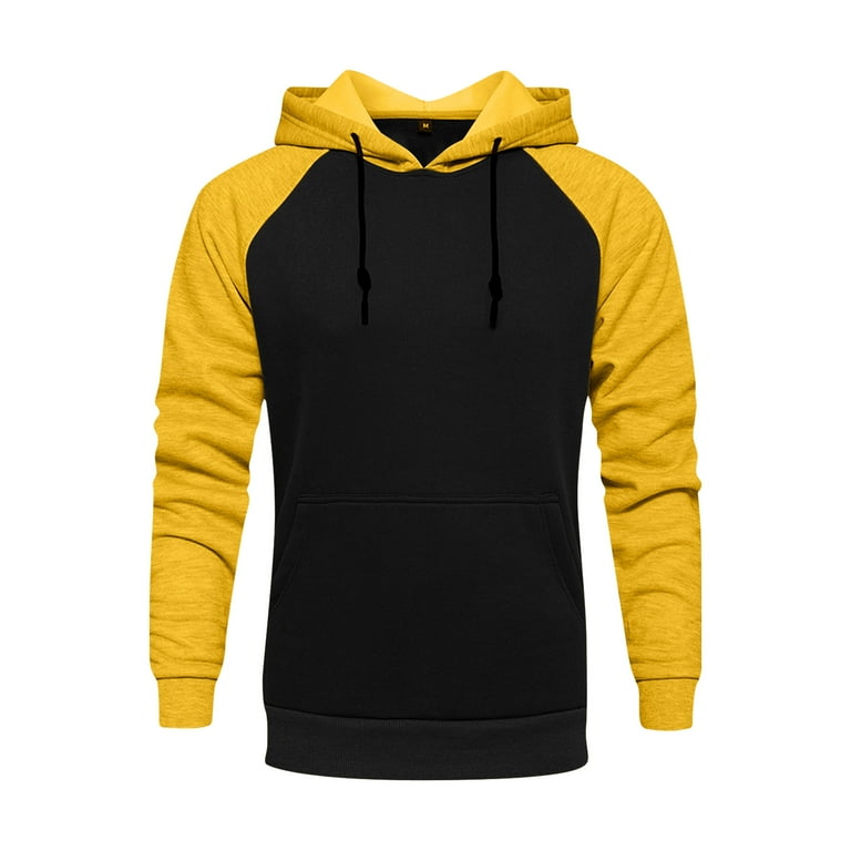 Podplug Hoodies for Men Street Man Loose Blank Fleece Sweater