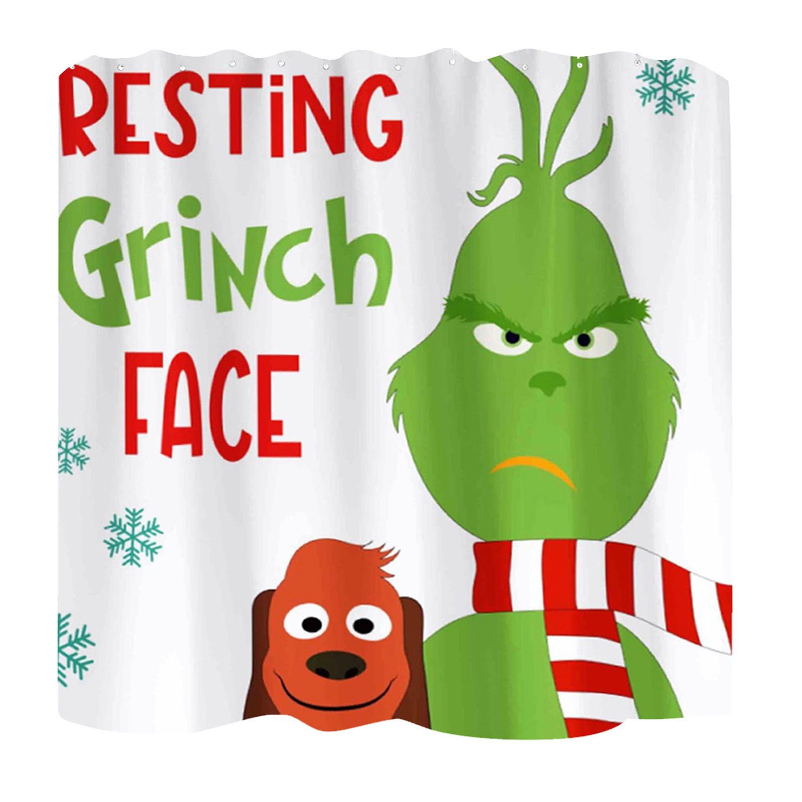 Podplug the Grinch Christmas Decor, Christmas Printed Waterproof and