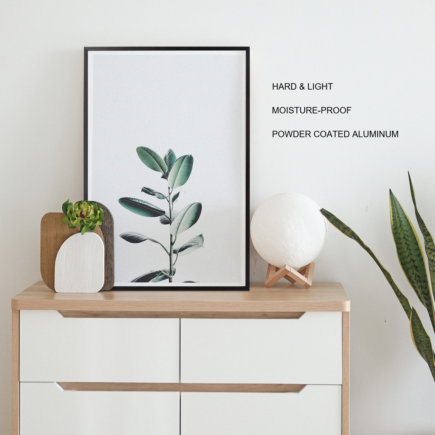 Mainstays 11x17 Front Loading Wall Picture Frame, Black