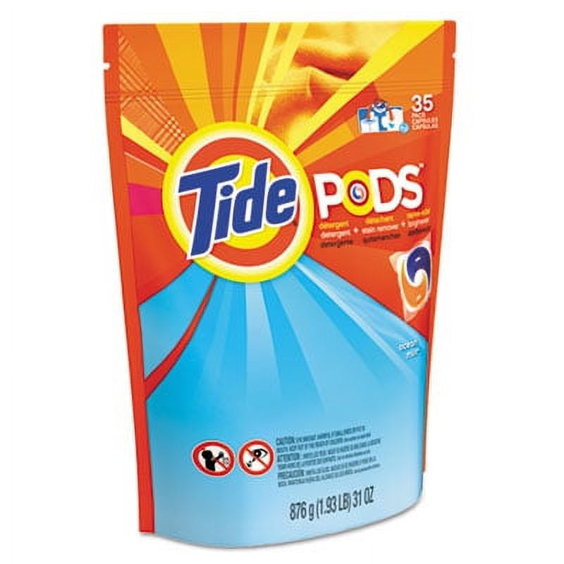 Pods, Laundry Detergent, Clean Breeze, 35/Pack, 4 Pack/Carton Pods, Laundry Detergent, Clean Breeze, 35/Pack, 4 Pack/Carton