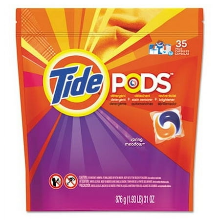 Pods, Laundry Detergent, Spring Meadow, 35/pack, 4 Packs/carton