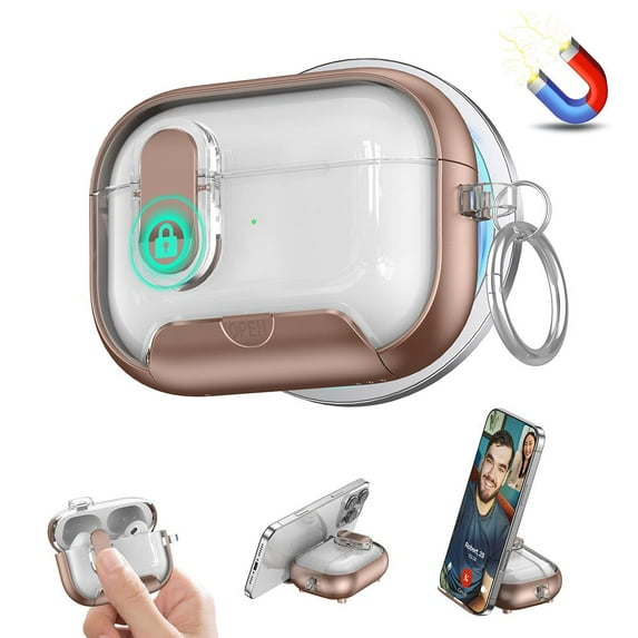Pods Pro 3 Case with Lock, Magnetic Security Lock Protective Case Pod ...