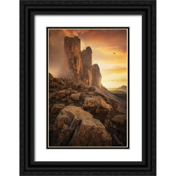 Podt, Martin 17x24 Black Ornate Wood Framed with Double Matting Museum Art Print Titled - Italian Drama