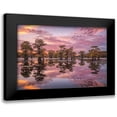 thumbnail image 1 of Podt, Martin 18x13 Black Modern Framed Museum Art Print Titled - Magnificent Sunset in the Swamps, 1 of 5