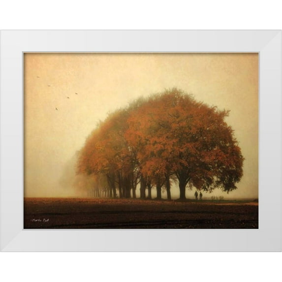 Podt, Martin 32x25 White Modern Wood Framed Museum Art Print Titled - Not All Those Who Wander Are Lost