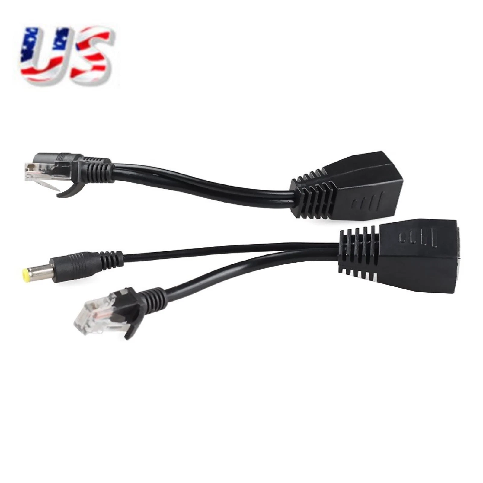 Poe Cable Passive Power Over Ethernet Adapter Cable Poe Splitter Rj45 ...