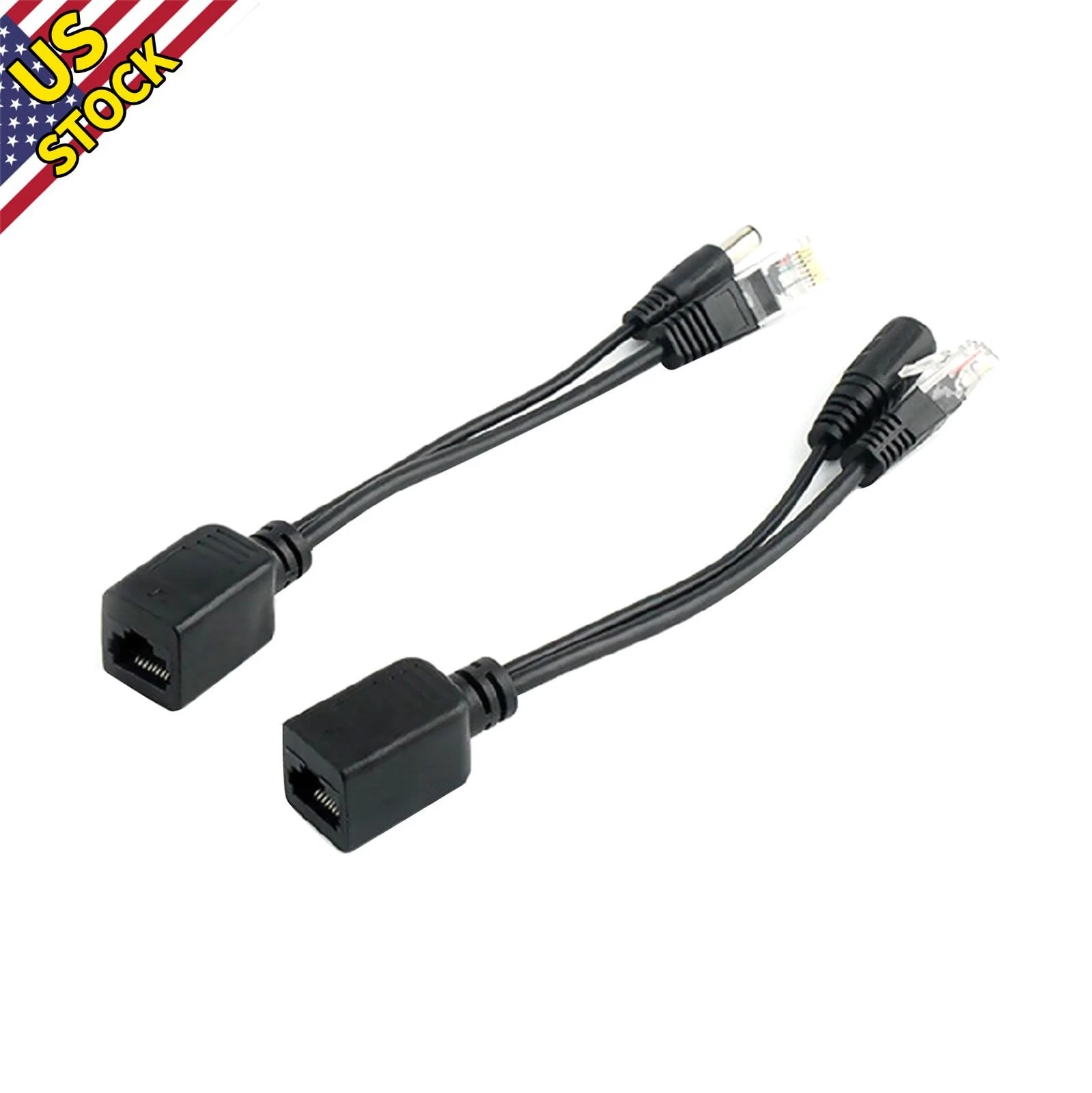 Poe Cable Passive Power Over Ethernet Adapter Cable Poe Splitter Rj45 ...
