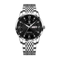 thumbnail image 1 of Poedagar 2021 Fashion Casual Mens Watches Top Brand Luxury Leather Blue Clock Male Sport Wristwatch Waterproof Quartz Watch - Quartz Wristwatches, 1 of 7