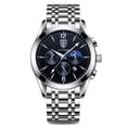 thumbnail image 1 of Poedagar Luxury men watch top brand business waterproof luminous date chronograph quartz leather men's watches Relogio Masculino, 1 of 10