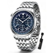 Poedagar Man Wristwatch Sport Quartz Stainless Steel Male Watches Waterproof Chronograph Watch