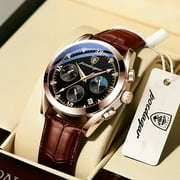 Poedagar Men Watch Sport Chronograph Fashion Date Quartz Wristwatch Top Swiss Brand Luxury Waterproof Luminous Steel Band Watch - Quartz Wristwatches