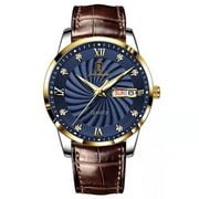 Poedagar Men Watches Waterproof Luminous Top Brand Luxury Leather Casual Sports Quartz Wristwatch Military Man Watch For Men - Quartz Wristwatches
