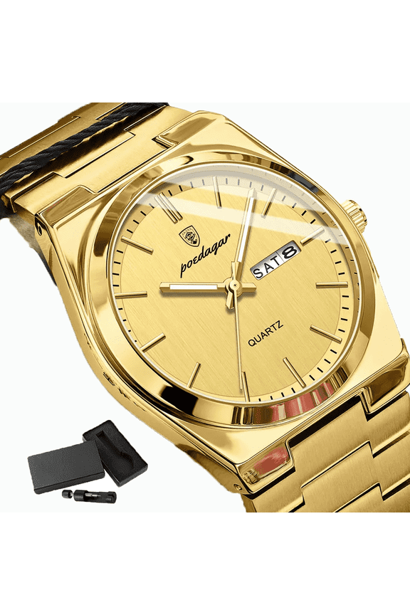 Men's Personality Ultra-Thin Simple Casual Waterproof Luminous Calendar Quartz Watch