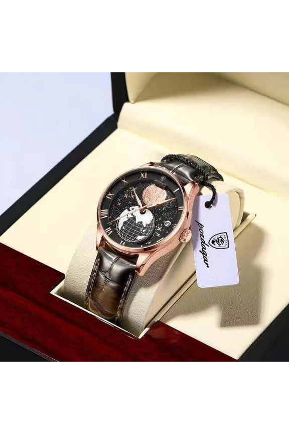 New Fashion Quartz Leather Men Watch Top Brand Luxury Waterproof Luminous Date Mens Wristwatch Casual Sport Watches - Quartz Wristwatches